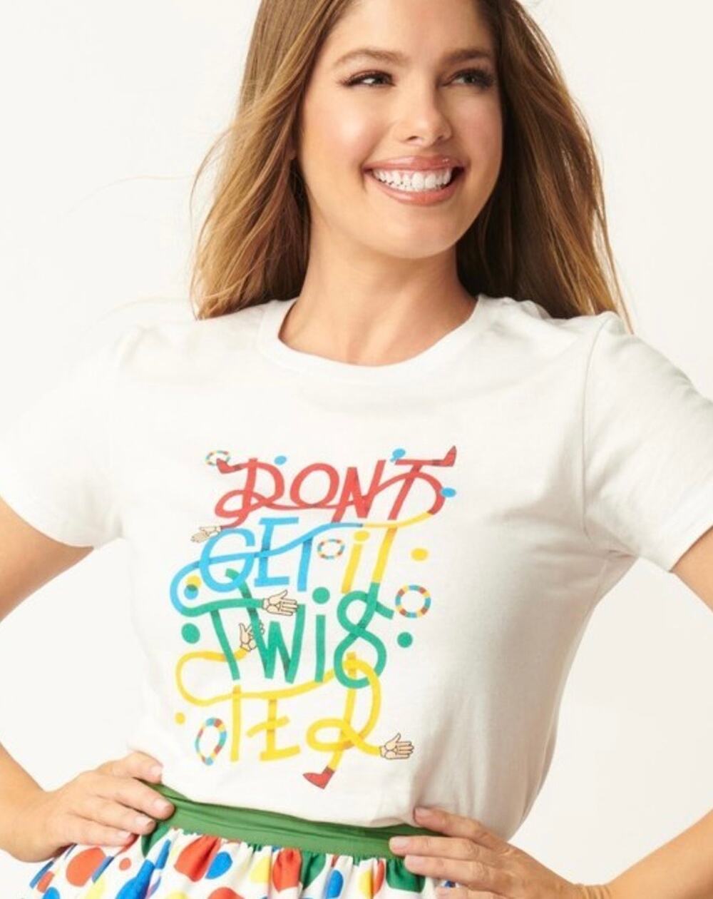Unique Vintage Hasbro Dont Get It Twisted Twister Graphic Tee Shirt 2X NWOT